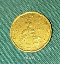 Pièce de 20 centimes d'euros TRES RARE Italie 2002
