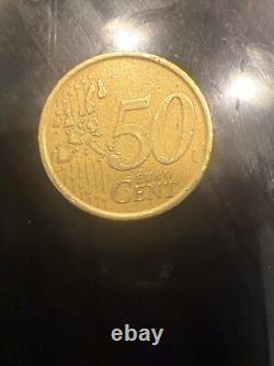 Pièce de Monnaie Espagne Juan Carlos 1 Cervantès 50 Centimes Euro 1999 très rare