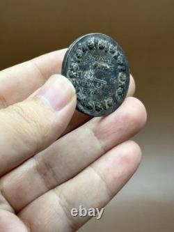 Pièce de monnaie grecque ancienne très rare et unique image roi en bronze