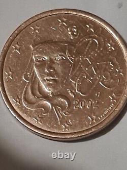 Pièces De 5 Centimes Françoise Mariannes 2002 Rare Très Très Rare