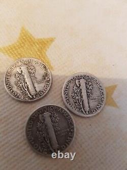 Pieces en argent très rare 1943 1944 1945