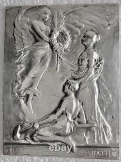 Plaque en ARGENT ART /NOUVEAU signée A. BERTRAND TRÈS RARE