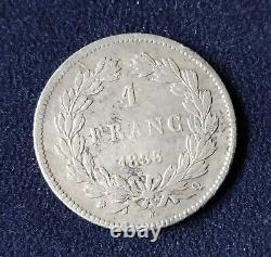 RARISSIME 1 franc Louis Philippe 1833 Q très rare