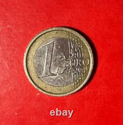 Rare pièce de 1 euros Italie de 2002 très recherchée, l'homme de Vitruve de LV