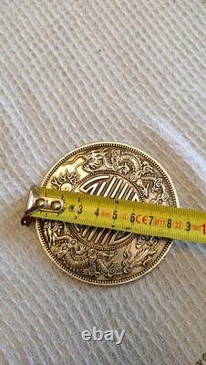 Rare pièces commémoratives dragon dynastie (QING), argent dollars, très bon état