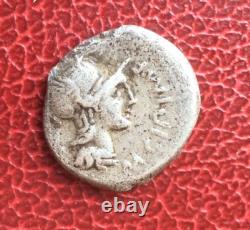 République M. CIPIUS M. F. (116-114av JC) Très Rare denier Incus Brockage