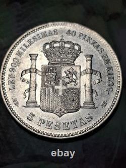 SPAIN/espagne 5 PESETAS 1871 ETAT SUP/NEUF TRES RARE