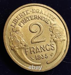 Sup/spl 2 Francs 1935. Etat Très Rare/ France