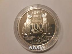 TRÈS RARE 100 Francs ANDRÉ MALRAUX 1997 Argent Belle Epreuve / gros module 22,2g
