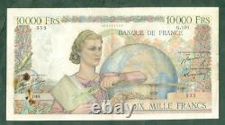 TRÈS RARE 10000F ÉTUDE DU 31/5/1946 état B+