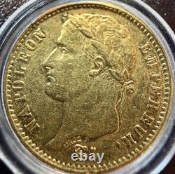 TRES RARE 20 FRANCS OR NAPOLEON EMPEREUR TETE LAUREE 1809 L BAYONNE (2341 ex)