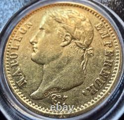 TRES RARE 20 FRANCS OR NAPOLEON EMPEREUR TETE LAUREE 1809 L BAYONNE (2341 ex)