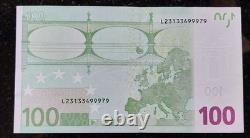 TRÈS RARE Billet 100 euros 2002 DUISENBERG Lettre L FINLANDE C. Imprimeur H002