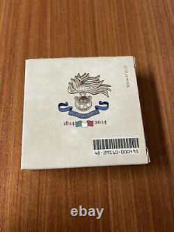 TRÈS RARE Coffret 2 Eur BE PROOF Belle Epreuve Italie 2014 Carabiniers