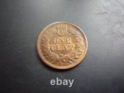 TRES RARE-ERREUR SNOW! États-Unis USA Indian Head Cent ONE Cent, 1864 No L