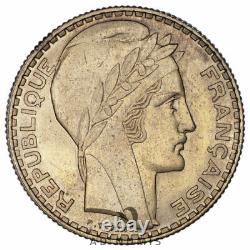 TRÈS RARE ESSAI 10 Francs Turin 1929 SPL France Cupro-aluminium