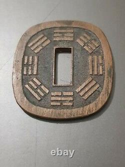 TRES RARE, JAPON pièce de 100 mon AKITA TSUBASEN de 1862 queue du phénix courte