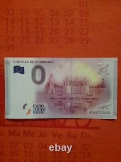 TRES RARE LOT de BILLETS TOURISTIQUES SOUVENIRS 0 EURO 11 X N°10000 de 2015