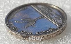 TRES RARE MEDAILLE ARGENT OLOF SWARTZ BOTANISTE SUEDE 1818 graveur Frumerie