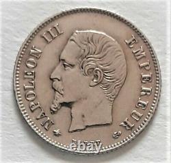 TRES RARE Monnaie 20 centimes Napoléon III 1856 BB Strasbourg 13342 ex SUPERBE