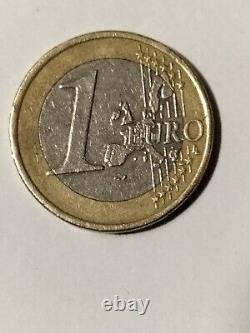 TRES RARE PIÈCE GRECE DE 1 EURO -2002-AVEC S DANS l'ETOILE DU BAS