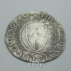 TRES RARE Royaume VI Pence 1652 Commonwealth of England 1649-1660