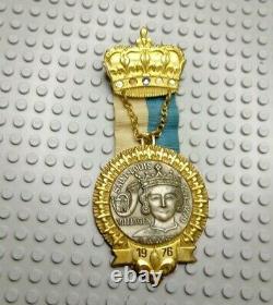 TRES RARE ancienne medaille SAINT louis VILLINGENT 1214-1270 1976