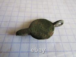 TRES RARE et AUTHENTIQUE Pendentif ROMAIN Tortue en Bronze SUP France