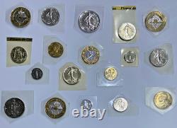 Tres Beau Lot De 18 Pieces Rares Fdc Sous Scellé Grosse Cote