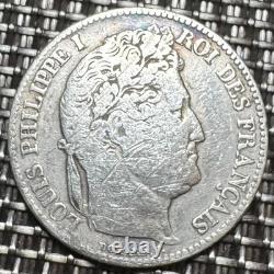 Très Belle Piece 1 Franc 1845 K. Louis Philippe 1. Tres Rare 22501 Ex. (1312)