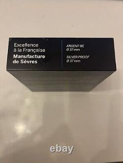 Très Rare 10 Eur Argent 2015 Excellence à La Française Manufacture De Sèvres