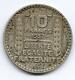 Tres Rare 10 Francs Turin Argent De 1937! La Plus Rare