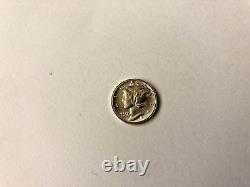 Très Rare 1915 Haut Grade à Ailes Mercury Dime Daniel Carr Fantasy Overstrike