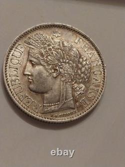 Tres Rare 2 Francs Ceres 1850 A Superbe Etat