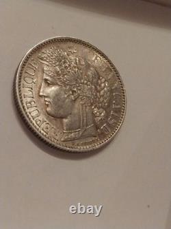 Tres Rare 2 Francs Ceres 1850 A Superbe Etat