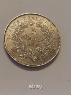 Tres Rare 2 Francs Ceres 1850 A Superbe Etat
