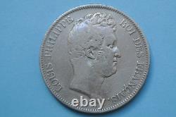 Tres Rare 5 Francs Sous Le I Tranche Relief 1830 A Ttb