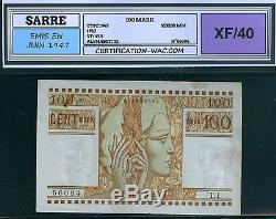 Très Rare Billet De 100 Mark 1947