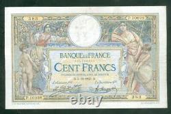 Très Rare Billet De 100f Merson Du 5 12 1923 Grands Cartouches Ttb+