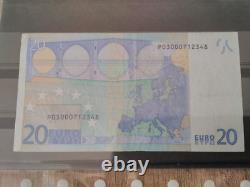 Tres Rare Billet De 20 1 Série 2002 Doublement Fauté (lire Description)