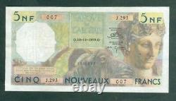 Très Rare Billet De 5 Nf Algérie Du 18 12 19598 Ttb A Sup