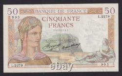 Très Rare Billet De 50 Francs Cérès Du 18-7-1935 En Sup