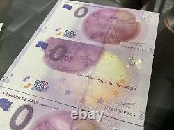 Très Rare! Billet Touristique Euro Souvenir 2016 Leonard De Vinci FAUTÉ