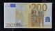Très Rare Billet De Banque/banknote 200 Euro 2002 W. Duisenberg France U T001