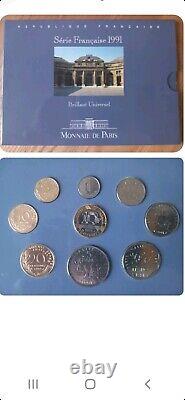 Tres Rare Coffret Fdc Bu 1991 Francs