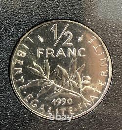 Tres Rare Coffret Fleur De Coins Complet De 1990 @ Fdc @ Petit Tirage @ French