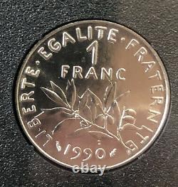 Tres Rare Coffret Fleur De Coins Complet De 1990 @ Fdc @ Petit Tirage @ French