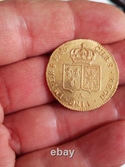 Très Rare DOUBLE LOUIS OR LOUIS XVI 1786 A (PARIS) / 15.3 Gr / TTB