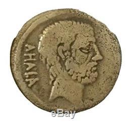 Trés Rare Denier Argent Brutus Ahala piece romaine monnaie coté 1500