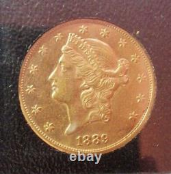 Très Rare Et Superbe Piece monnaie USA 20 Dollars Liberty, 1889 CC Carson City